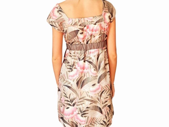 Anthropologie 'Twilight Garden' floral silk dress