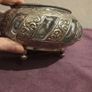 Antique Silver and Glass Footed Bowl Image 7