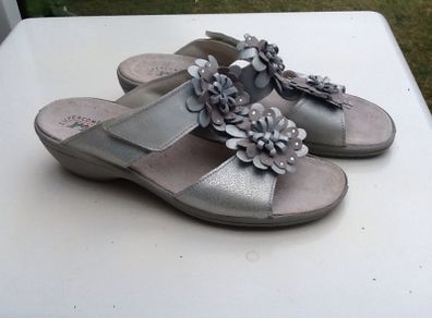 Dressy Leather Wedges. Italian