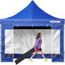 10 x 10 FT Pop Up Canopy Tent, Outdoor Patio Gazebo Tent with Removable Sidewalls and Wheeled Bag, UV Resistant Waterproof Instant Gazebo Shelter for Party, Garden, Backyard, White Image 5