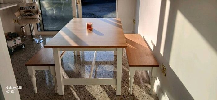 Kitchen table and benches