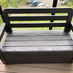 Outdoor Black Bench - Toomax