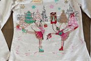 Monsoon Christmas artisan hand embellishment top age 9-10 brand new!