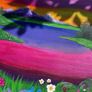 Colourful Acrylic Lake Painting Image 2