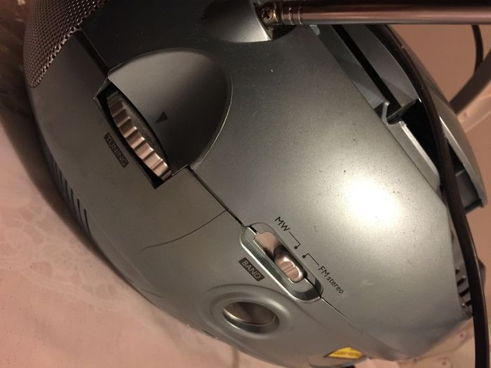CD player radio cassette recorder FM