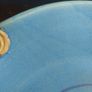 Beautiful Thomas Diem Ceramics Handcrafted Pottery Shallow Dish from the Collectable but Discontinued Torc Range, in Fabulous Shades of Turquoise and Blue Image 8