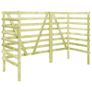 Triple Bin Shed Green 210x80x150 cm Impregnated Pinewood Image 4