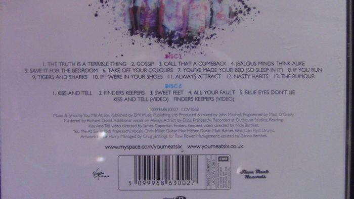 You Me At Six - Take Off Your Colours CD