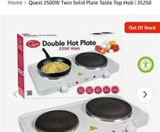 quest double hot plate
