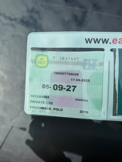 Volkswagen Polo 2016 NCT 09/27 TAX 04/27