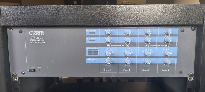 Cloud Electronics Z4ii Four Zone Venue Mixer & Peavey IPR2 3000 Lightweight Power Amplifier