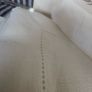 New set of six 100% linen 50cm x 50cm Hemstitch napkins in storage bag Image 2