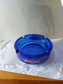 saicaf il Caffe """ coffee brand """blue glass ashtray, prefect condition see pictures,,price includes post to anywhere in Ireland thank you.,check out my other adds,