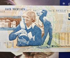 Royal Bank of Scotland Jack Nicklaus Unc 5 Pound banknote