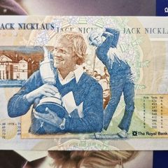 Royal Bank of Scotland Jack Nicklaus Unc 5 Pound banknote