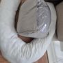 U-Shaped Maternity Pregnancy Pillow + Extra Grey Cover Image 4