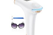 IPL Hair Removal Device, 9 Energy Level and 3 Functions HR/SC/RA, 999,900 Light Pulses, Permanent Painless Laser Hair Removal