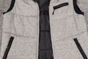 new look men small black grey vest jacket