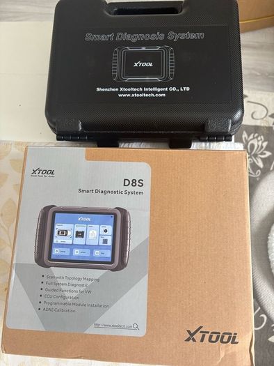 XTOOL D8S Bidirectional Diagnostic Scan Tool, 2024 Upgrade of D8, 38+ Services, Topology Mapping, ECU Coding/3-Year Update/All Systems Scanner/Crankshaft Relearn/CANFD/DoIP