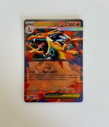 Pokemon TCG Mega Charizard Y Ex Card and Tin