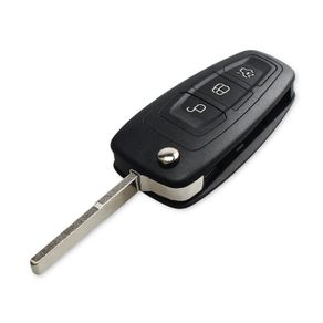 New 3 Buttons For Ford Focus Fiesta 2013 Fob Case with HU101 Blade Flip Folding Remote Key Shell Fob Case