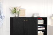 Kitchen Sideboard Cabinet with 2 Doors,Open Compartment, Chest of Drawers, Adjustable Shelf