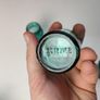 235 - Beautiful Set of 3 1950s Vintage Turquoise Glass Bottom Embossed Letters Science Medicine Pills Chemicals Collectible Decorative Jars Image 5