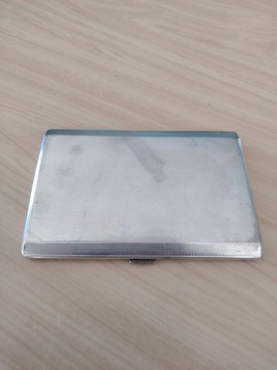 Antique heavy sterling silver cigarette case