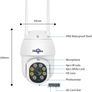 2K+Auto Tracking Security Camera Outdoor with Color Night Vision,Hiseeu 3MP PTZ Digital Zoom Wifi Security Camera 360 View CCTV Camera with 2-Way Audio,Auto Cruise,Remote Access,IP66 Waterproof Image 2