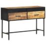 Console Table 110x35x75 cm Rough Mango Wood Image 10