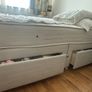 double bed with drawers and mattress included Image 2
