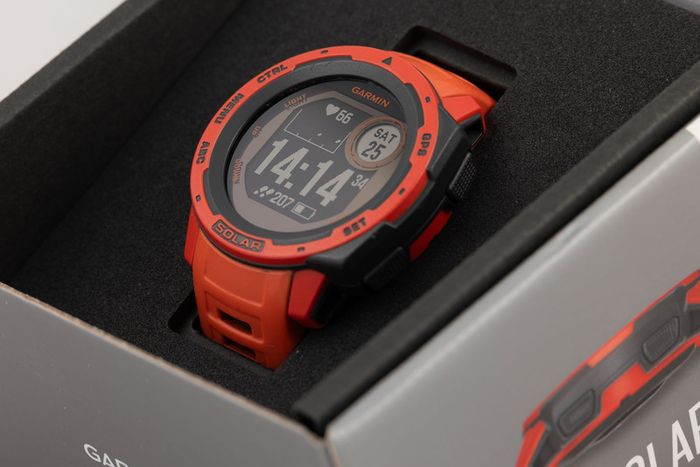 Garmin Instinct Solar Gps Smart Watch 1st Edition Flame Red For Sale in ...