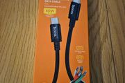 Type-C To C 60W Book Braided Charging Cable 1M Black