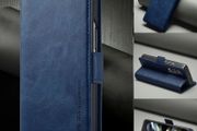 Samsung Galaxy Fold 6 Leather Case Blue - Brand new