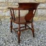 Victorian Elm & Beech Windsor Armchair. Image 6