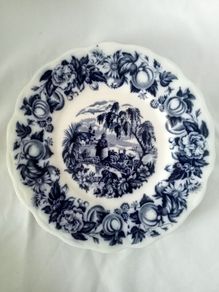 Vintage Flow Blue Plate