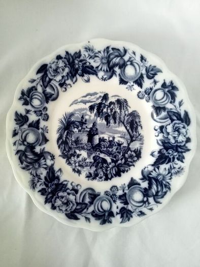 Vintage Flow Blue Plate