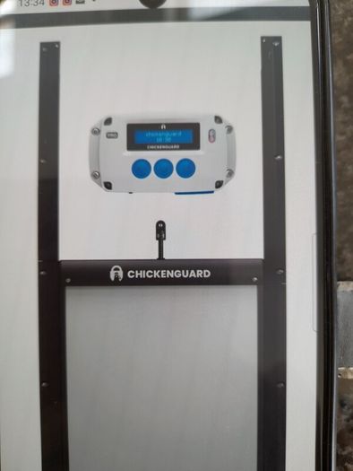 Chicken Guard.   Automatic door opener.