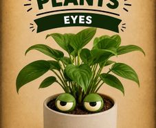 Grumpy Plant Eyes - 3D printed plant accessories