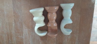 Curtain pole supports x 3