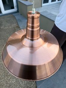 Copper ceiling light