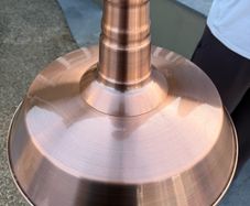 Copper ceiling light
