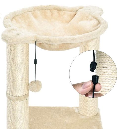 Cat Condo Tree Tower With Hammock Bed And Scratching Post - 16 x 20 x 16 Inches (FREE POSTAGE)
