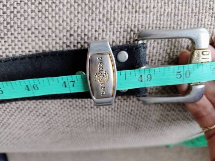Diesel leather belt in good condition with some scuffs 50 inches full length FREE STANDARD POSTAGE INCLUDED