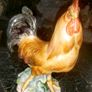 Large antique HEREND ROOSTER Art Deco era Image 2