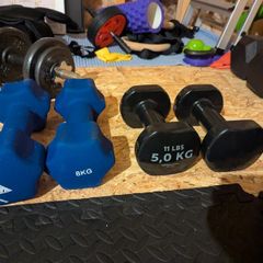 5kg and 8kg Dumbbells