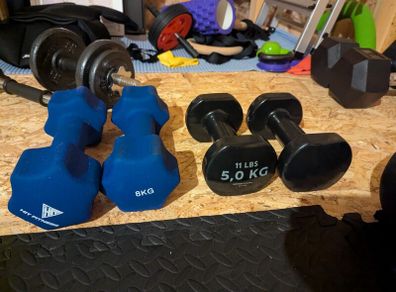 5kg and 8kg Dumbbells