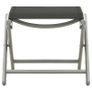 3 Piece Garden Lounge Set Textilene and Aluminium Silver Image 9