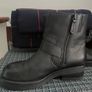 Leather biker boots Image 4