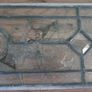 Antique Stunning Leaded Stained Glass Window Art  40,5" x 9" Image 9